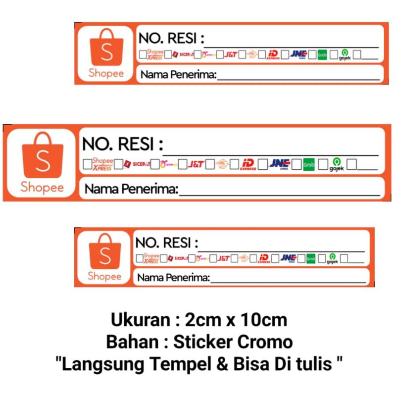 

Stiker label resi