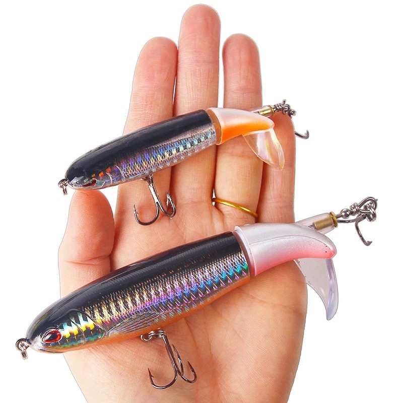 Umpan Pancing Popper Fishing Lure Bentuk Ikan Long Tail 13G - Atriptime