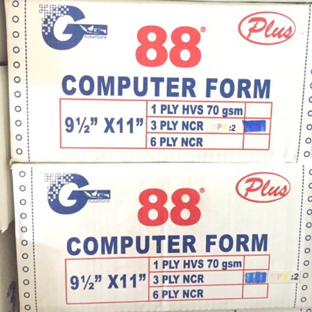 

Kertas komputer / Computer form 3 PLY (250 SHEETS)