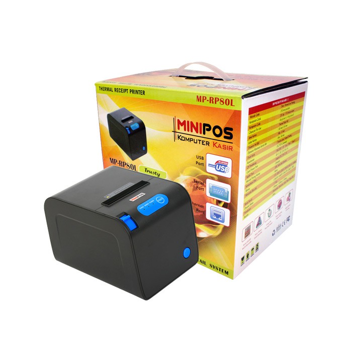 PRINTER KASIR THERMAL MINIPOS MP-RP80LAN PRINTER KASIR POS PPOB STRUK 80 MM