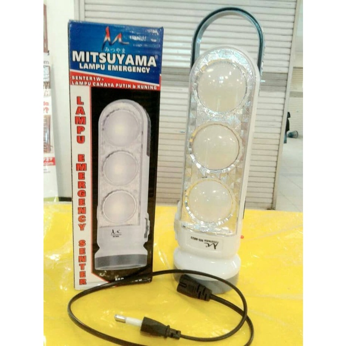 Promo Terbaru!!! Lampu Senter LED MS-6033 50 Watt Plus Lampu Emergancy Mitsuyama Bisa Charger / Cas Melalui PowerBank Berkualitas Original