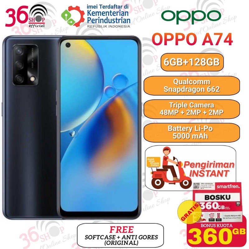 Oppo A74 6GB+128GB Garansi Resmi Oppo 1 Tahun | Shopee