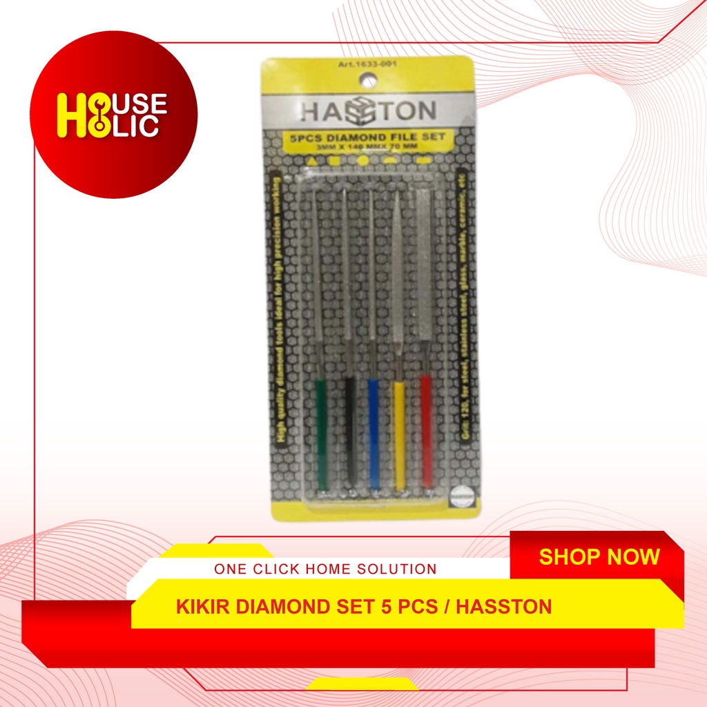 Kikir Diamond File Set 5 Pcs / Kikir Diamon Files Hasston 1633-001