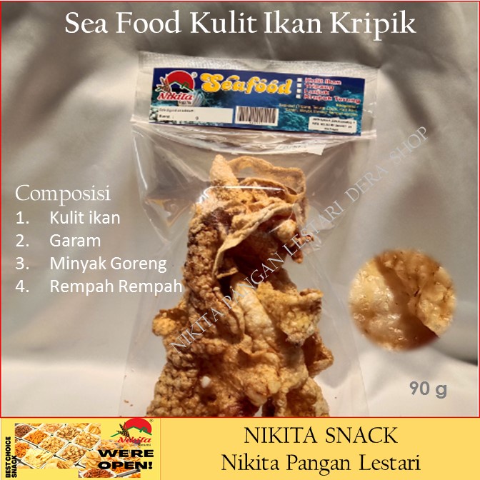 sea food teripang 80g, gurih renyah,makanan ,enak,unik,praktis ,siap saji DERA Shop