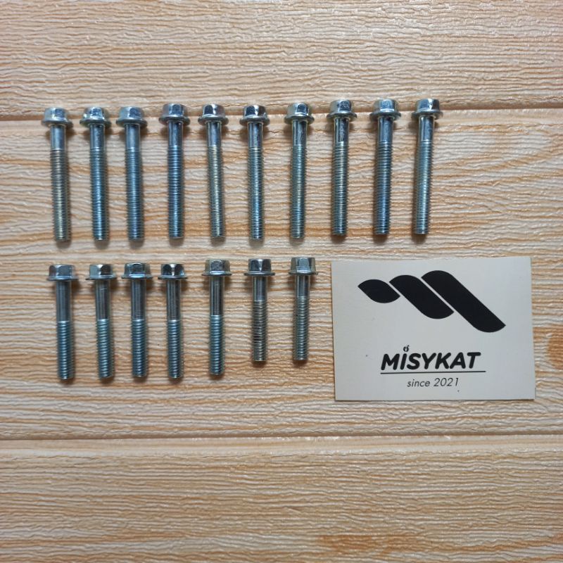 baut blok mesin satria 2 tak/blok mesin suzuki satria 2 tak/baut blok mesin suzuki satria lumba/baut