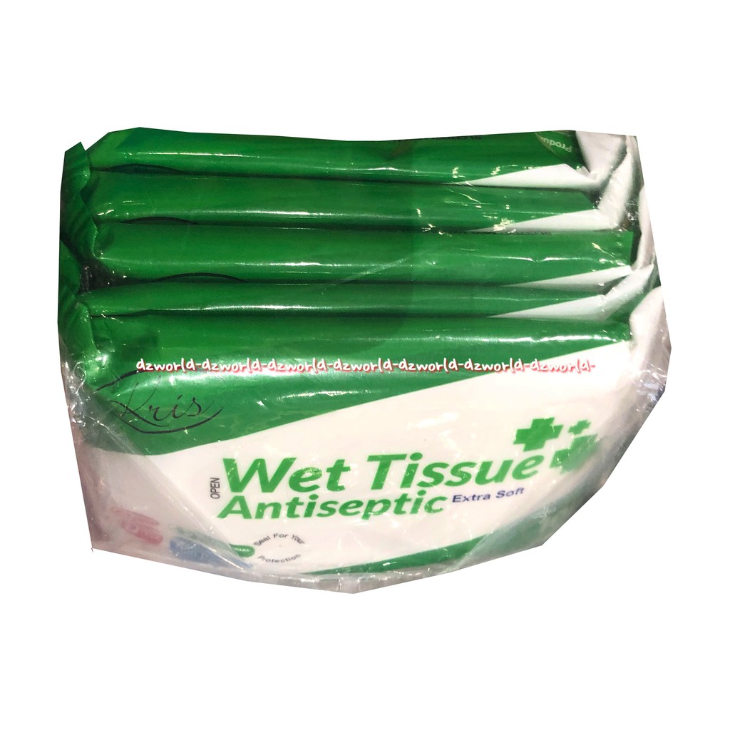 Kris Breathe Wet Tissue Antiseptic Extra Soft Isi 5 Bungkus Tisu Basah Super Lembut Krisbow Wet Anti Septik Anti Kuman