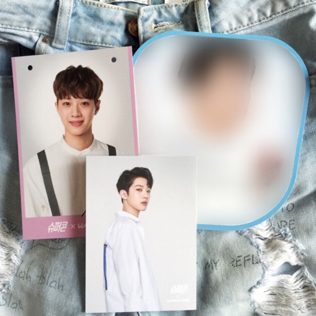 

[SET] WANNA ONE LAI GUANLIN SUPERCONE BINGGRAE ICE CREAM LANYARD PINK POSTCARD KUANLIN PC