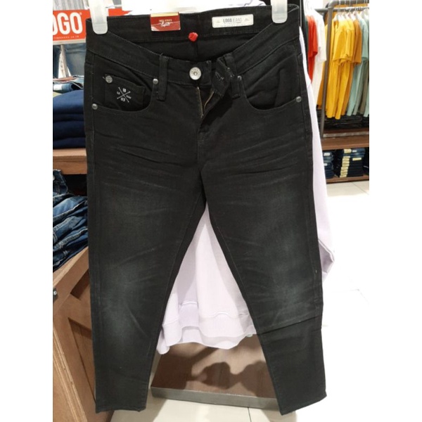Celana wanita LOGO JEANS SKINNY SERI D4 size S M L XL XXL