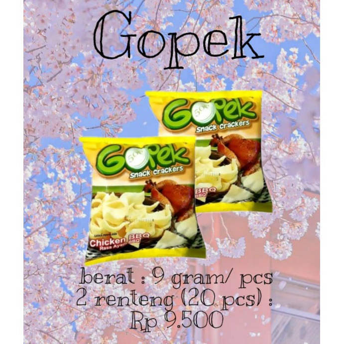 

Snack Gopek 2 renteng (20 pcs)