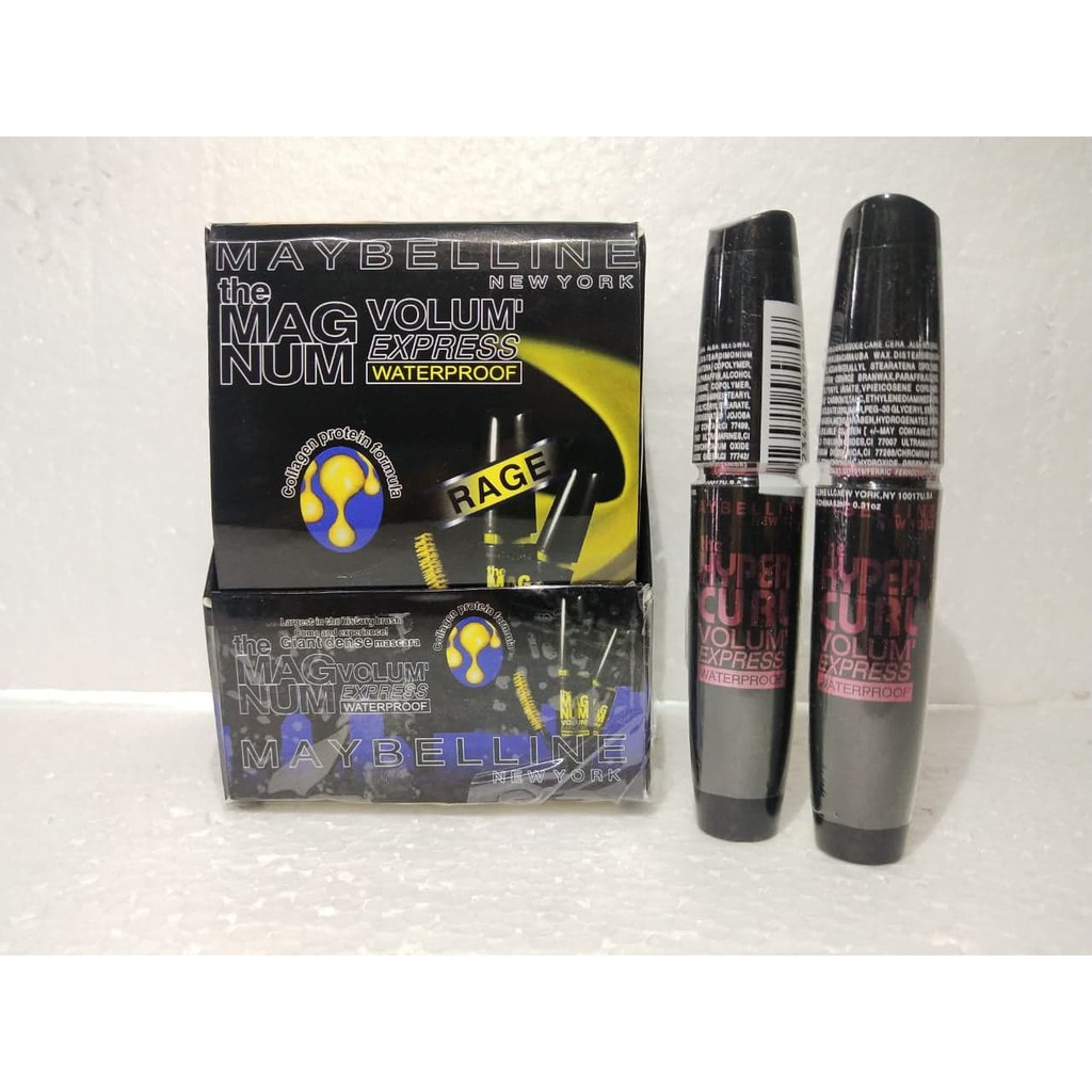 MAYBELLINE MASCARA HITAM / MASKARA MAYBELINE MAGNUM KEMASAN BLACK NEW YORK