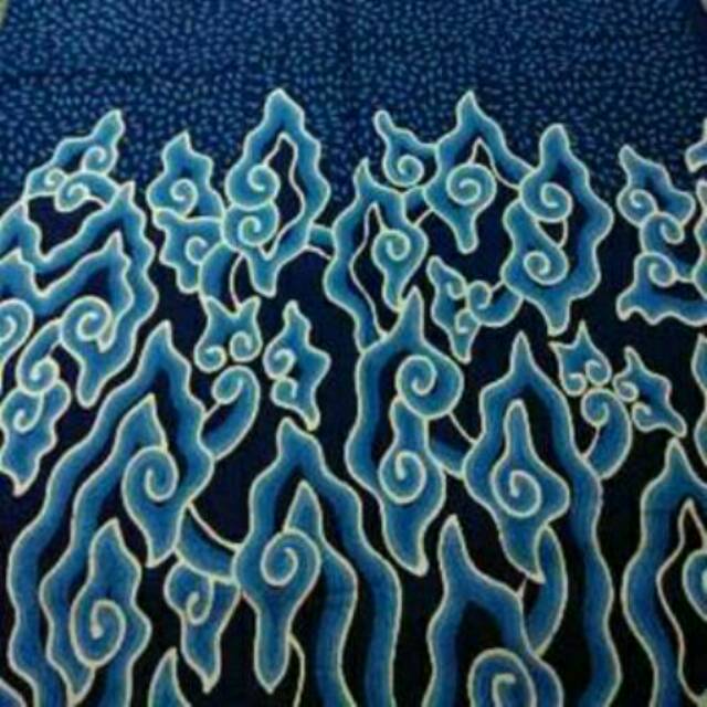 Kain batik katun tulis mega mendung beras tumpah m1