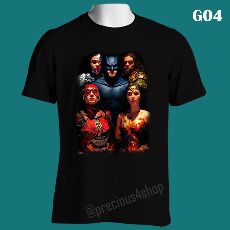 Justice League Superman Team DC Universe | G04 | Kaos Couple | Family T-Shirt