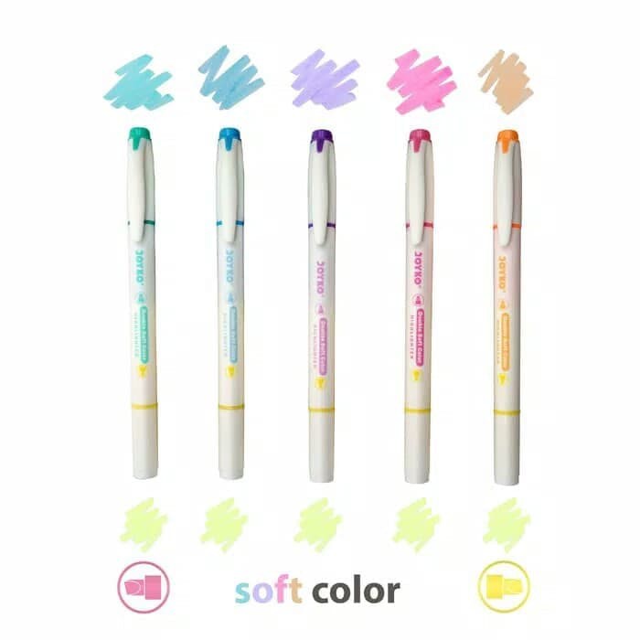 

Stabilo Warna Warni - Highlighter - Stabilo Pulpen Highlighter Softcolor/Paster 6Color (5Pcs) Produk