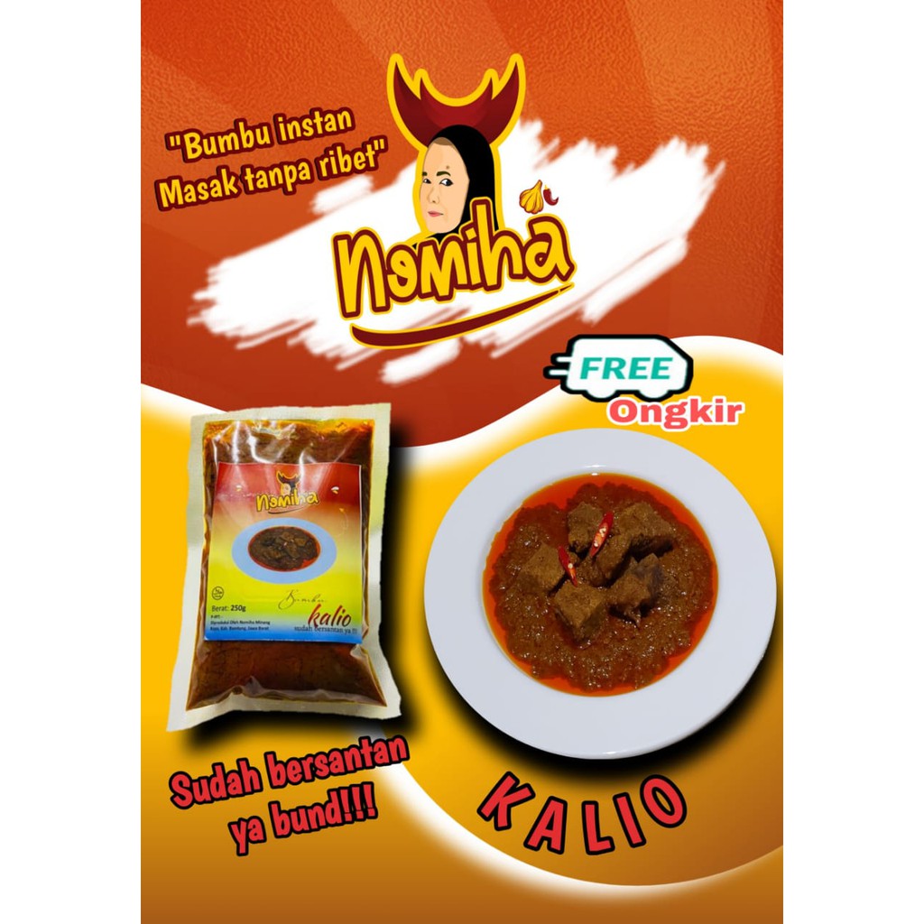 

Bumbu Kalio Instan 250g Sudah Pakai Santan /Masakan Khas Minang/Padang/Dapur/food