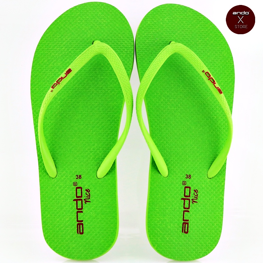 ANDO NICE Hijau Neon - Sandal Jepit Wanita
