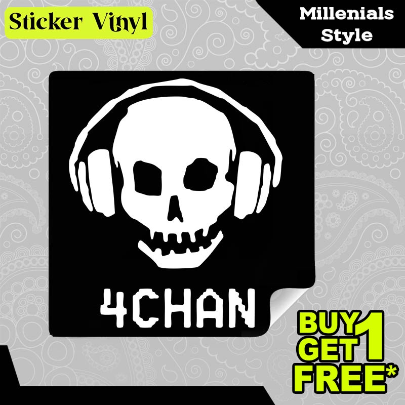 

Stiker Sticker 4 Chan Skull Gambar Unik Desain Keren dan Kekinian Aesthetic Bahan Vinyl Satuan Anti Air