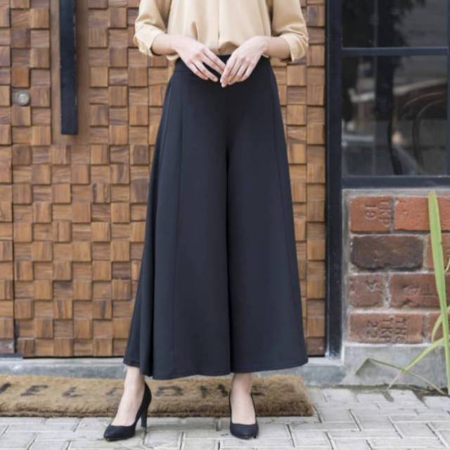  Celana  kulot  wanita 1570 bahan  polyester  premium real pic 