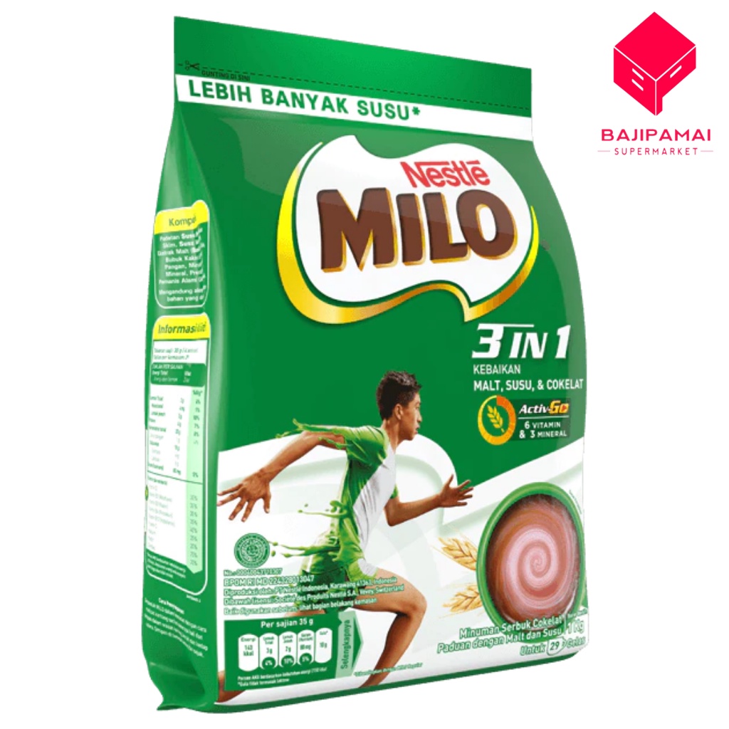 

Milo 3in1 990gr