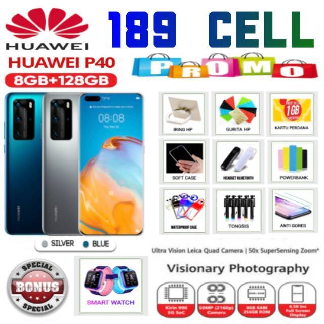 HUAWEI P40 RAM 8/128 GB GARANSI RESMI HUAWEI INDONESIA