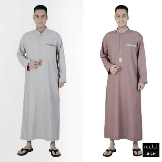 Jubah ARAB Pria Naylul Lengan Panjang / Jubah Muslim Pria ARAB