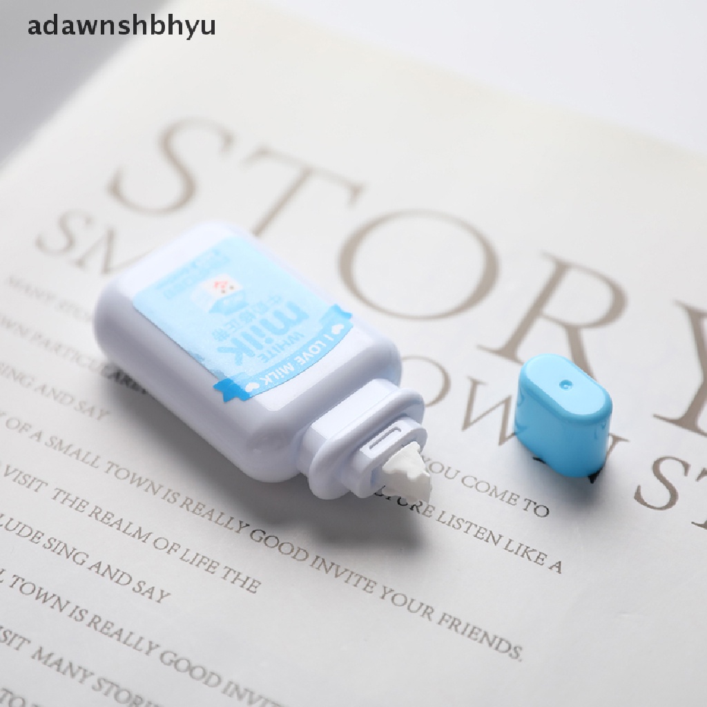 Correction Tape Bentuk Botol Susu Warna Putih Untuk Stationery Sekolah