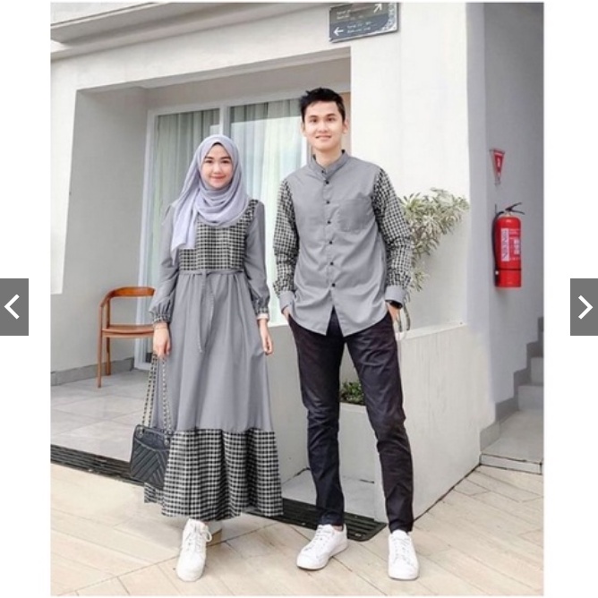 COUPLE GAMIS KATUN KOTAK + KOKO PAKISTAN COUPLE Cp DAMARA BAJU PASANGAN MUSLIM COUPLE TERBARU HIGH QUALITY