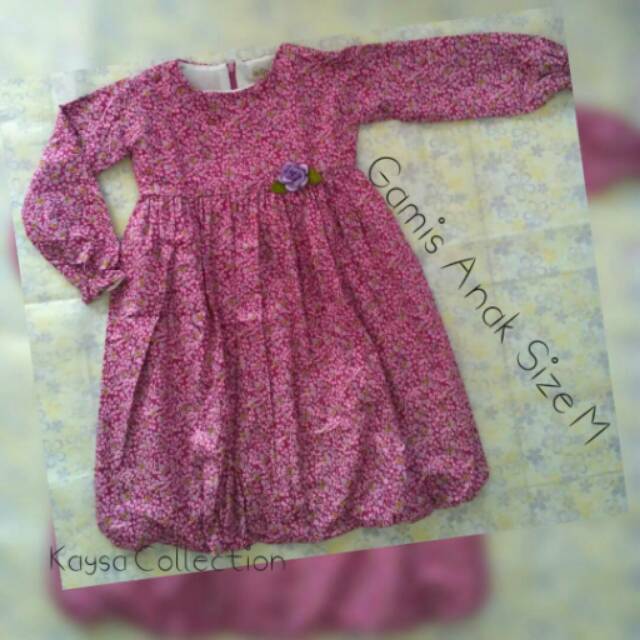 Gamis katun jepang anak