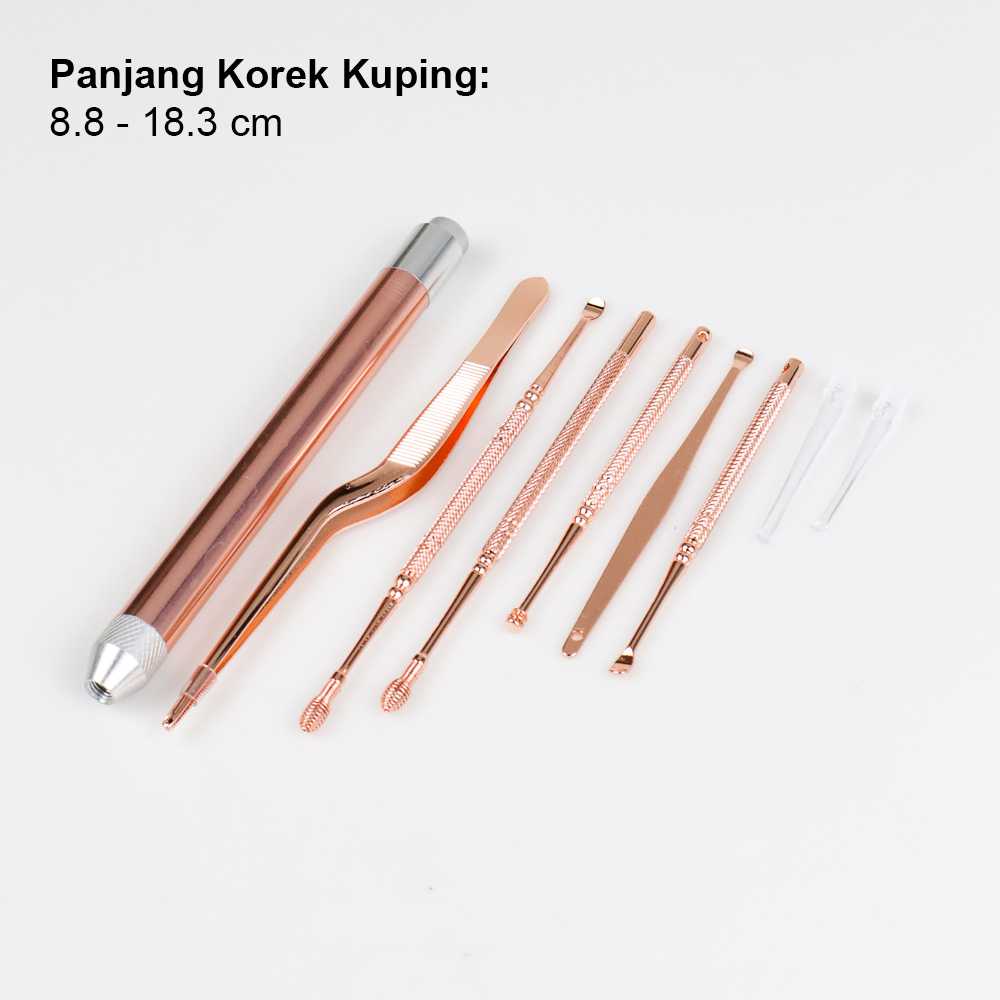 Biutte.co Pembersih Telinga Korek Kuping Ear Spoon LED 7 PCS 7RHR4WRG