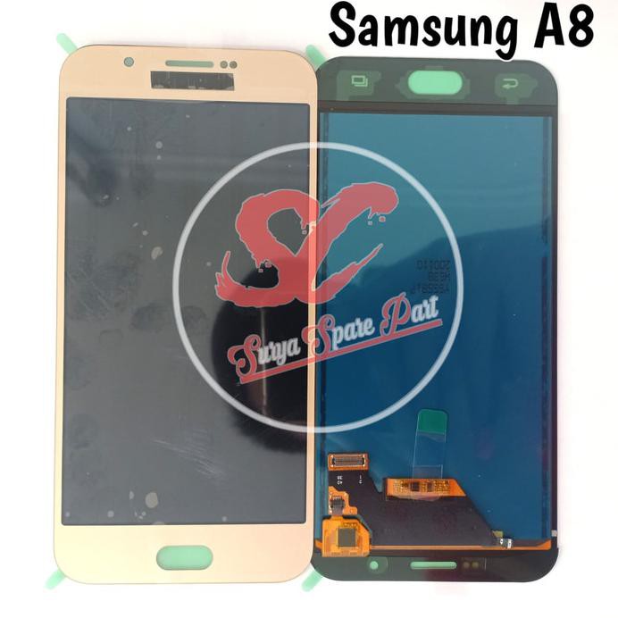 LCD TOUCHSCREEN SAMSUNG A8 SAMSUNG A800 A800F ORIGINAL GOLD KONTRAS