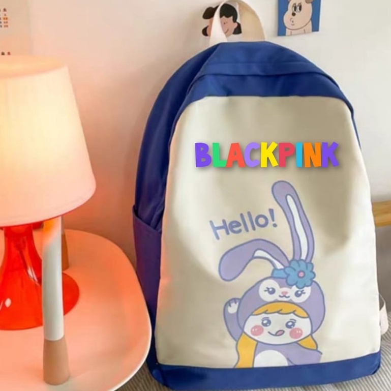 samasuka.shop - Tas Anak Perempuan MingHao Fashion Korea Ransel KPOP Funny Cat Ming Hao Keren Terbaru