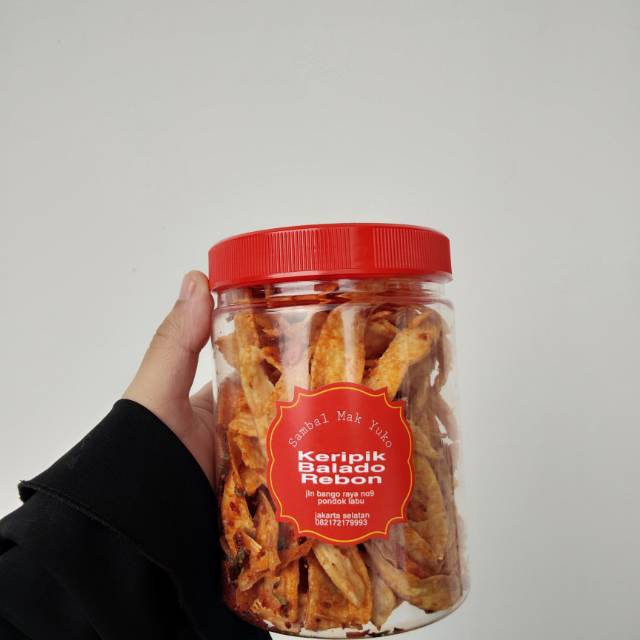 

Keripik Singkong Balado Rebon
