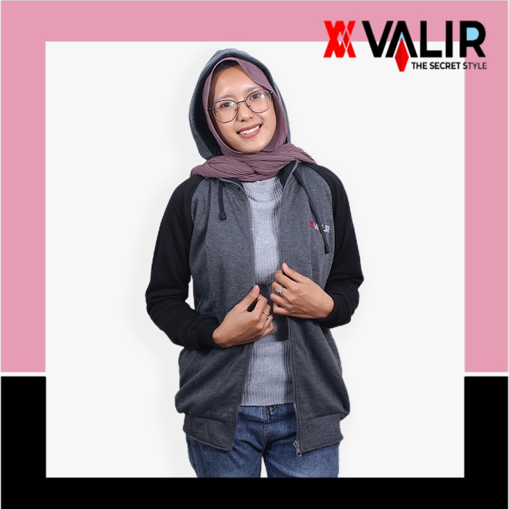 jaket cewek terbaru hoodie sweter Valir Brianna Hoodie Resleting