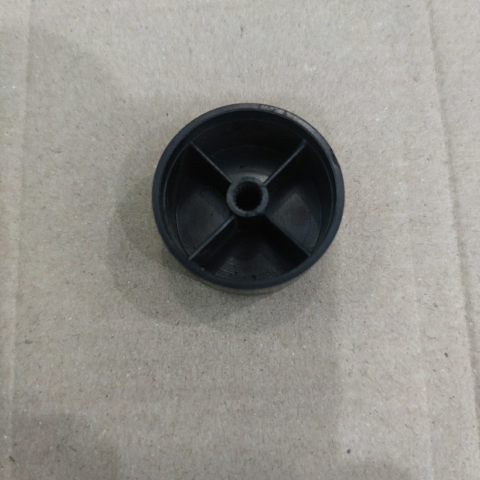 Knop potensio 40mm plastik hitam / Knop volume master 40mm hitam