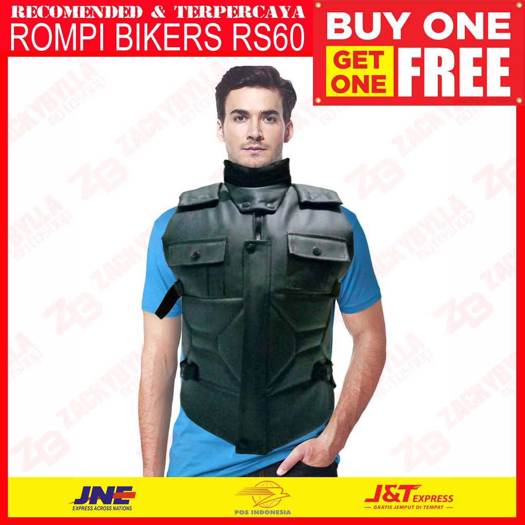 Buy 1 Get 1 Free | Rompi Kerah | Sleting Rs60 | Body Protector | Vest Termurah