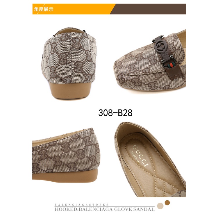 GC GG Canvas Logo GG Slip-on Shoes  #308-B28