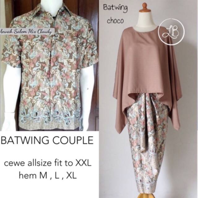 BATWING COUPLE/KEBAYA COUPLE/KEBAYA KUTUBARU