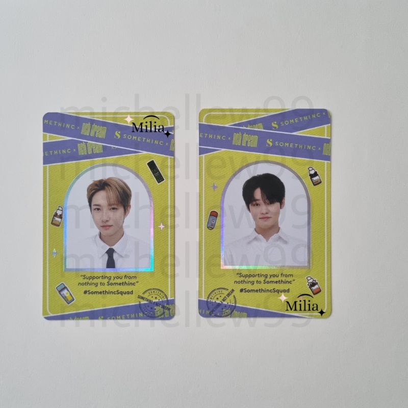 [BACA DESC] PC NCT Dream x somethinc holo batch 3 renjun chenle