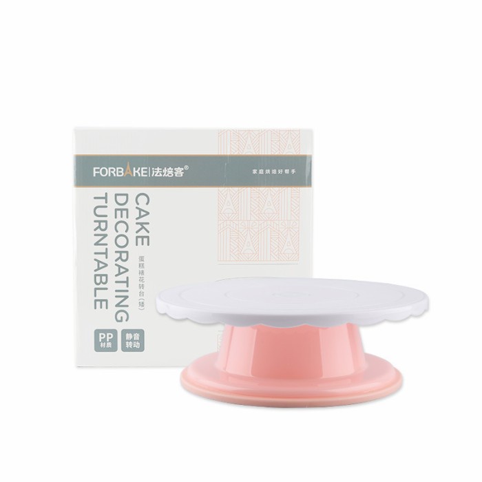 Forbake cake stand turntable / meja putar hias kue plastik