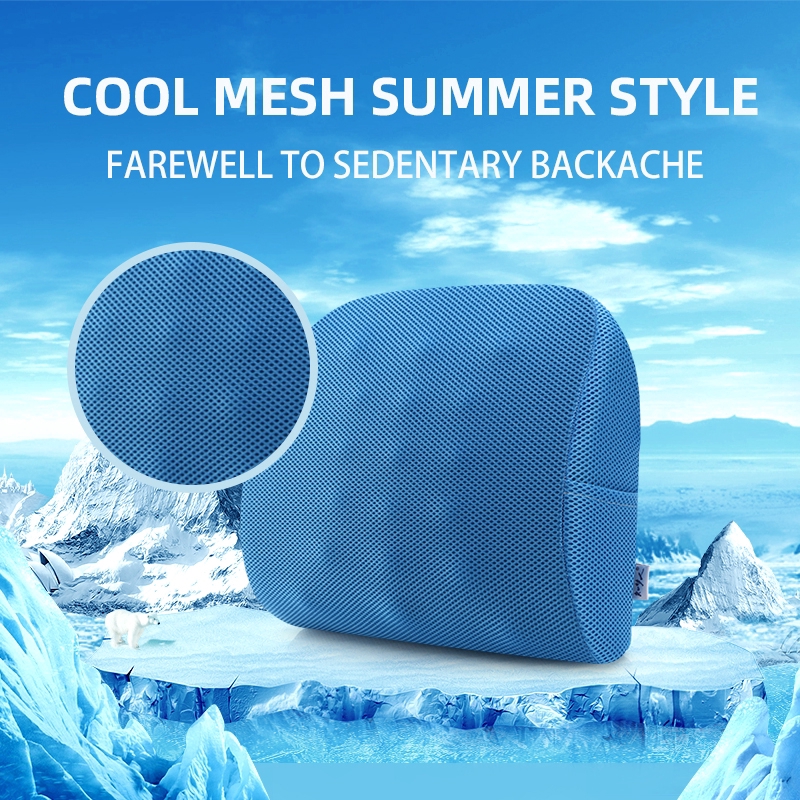 Bantal Pinggangpunggung Bahan Memory Foam Mesh Breathable Bantal Pinggangpunggung Bahan Memory Foam Mesh Breathable