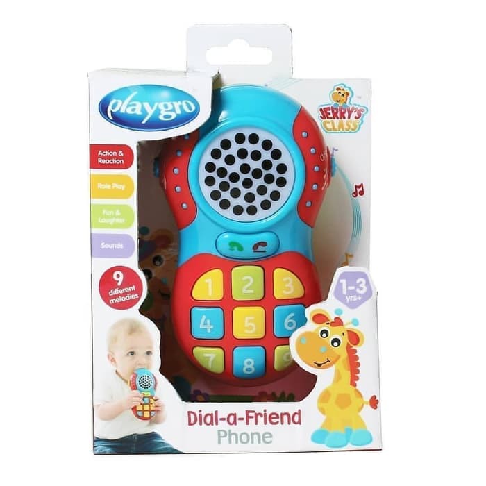 Playgro Mainan Anak Dial-A-Friend Phone 12m+