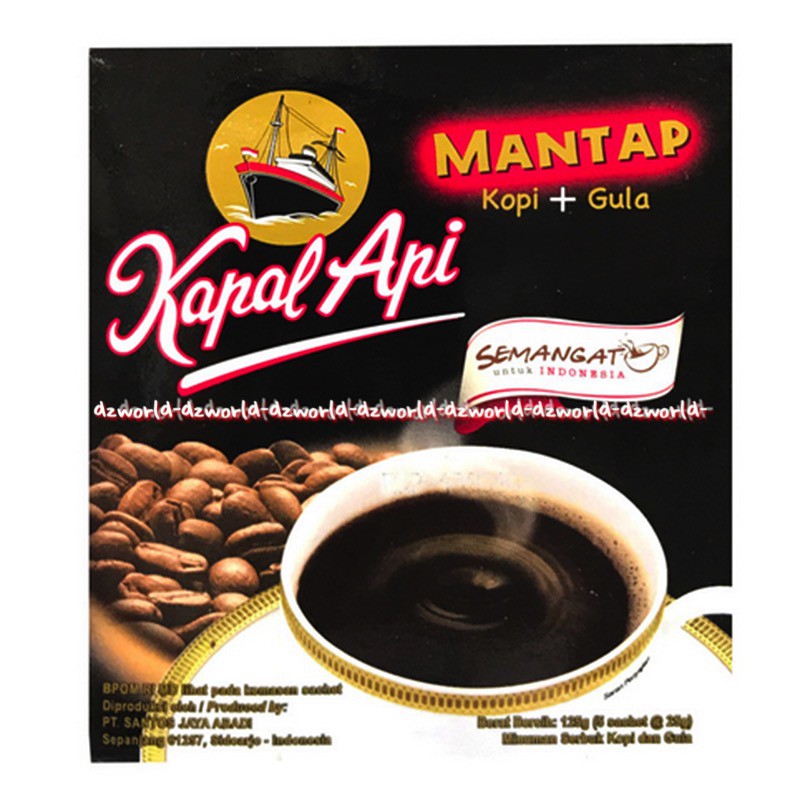 Kapal Api Kopi Gula Mantab Isi 5sachet Kopi Kapalapi Instan 2in1 Kemasan Saset