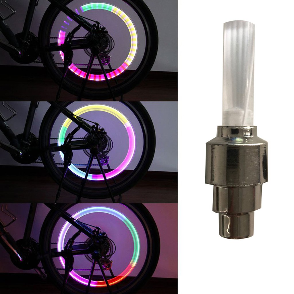 my 1Pc Tutup Pentil Ban Sepeda MTB Dengan Lampu Neon my 1Pc Tutup Pentil Ban Sepeda MTB Dengan Lampu Neon