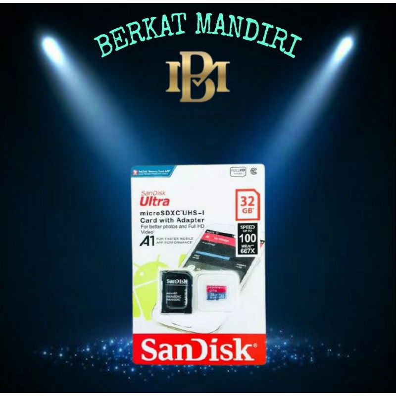 Memory Micro SD 32 GB Sandisk Ultra A1