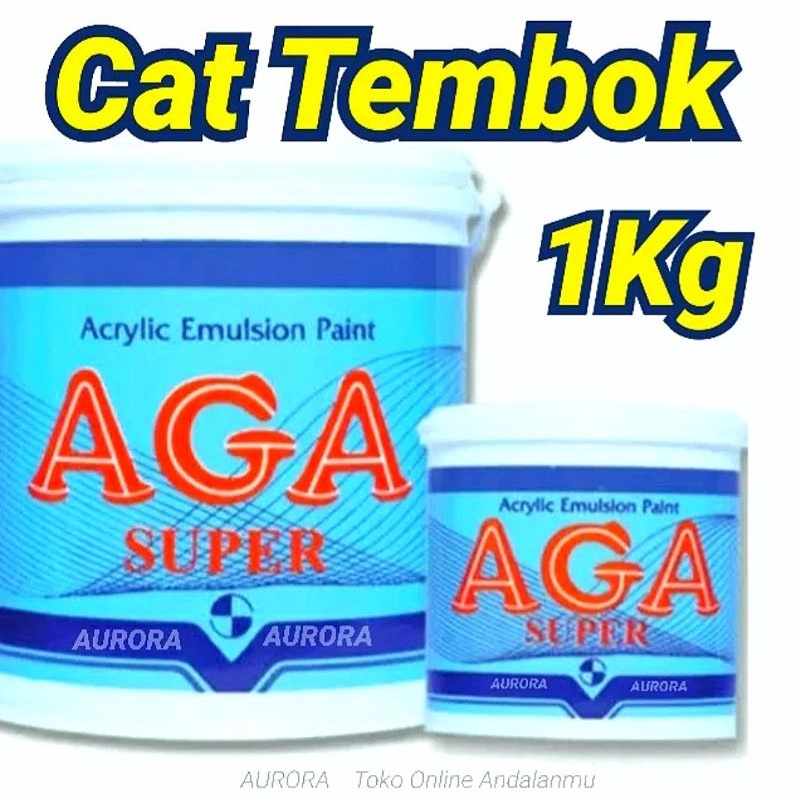 Cat AGA SUPER Cet Tembok 1Kilo Bisa Untuk Gambar Dinding Mural, Grafiti, Lukis, dan lain lain 1Kg 1L