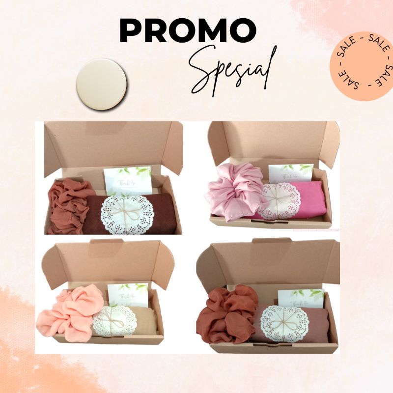 minimal pembelian 4 box hampers cewek pernikahan kado souvernir paket murah gift hijab