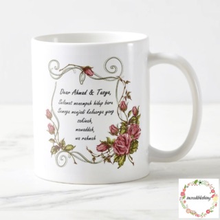 Mug Happy Wedding Kado Pernikahan Kado Anniversary 