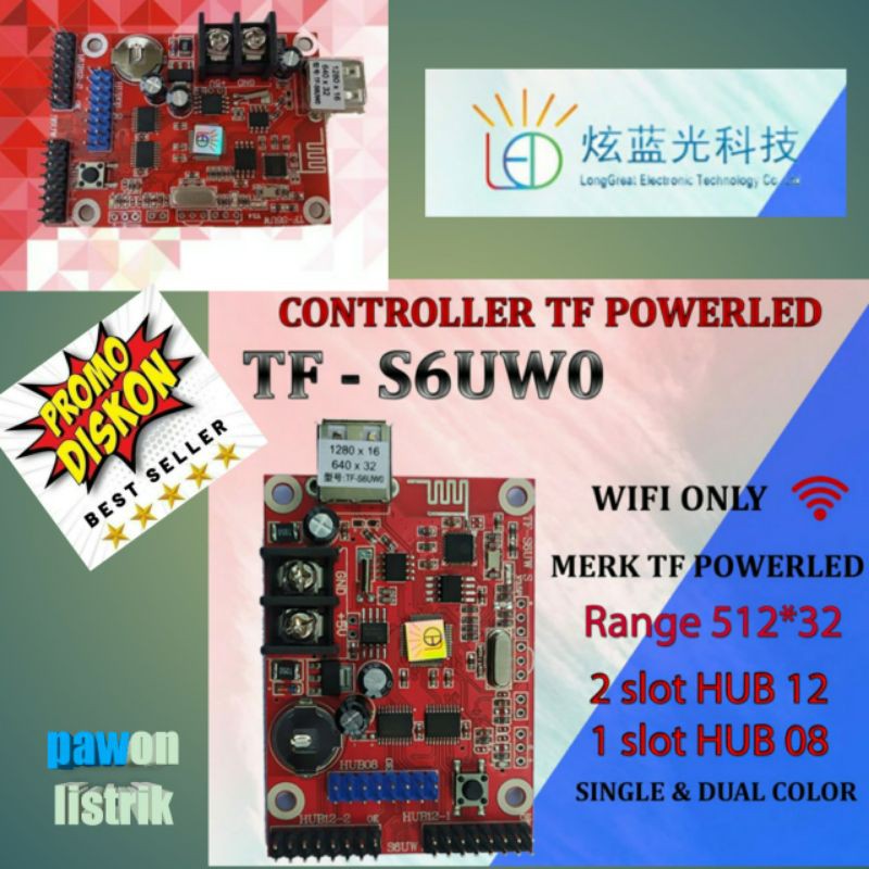 Kontroller modul running text wifi TF S6UWO