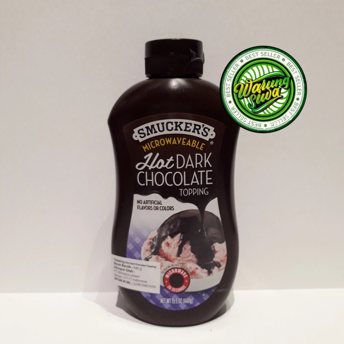 

smucker's hot dark chocolate topping 440gr