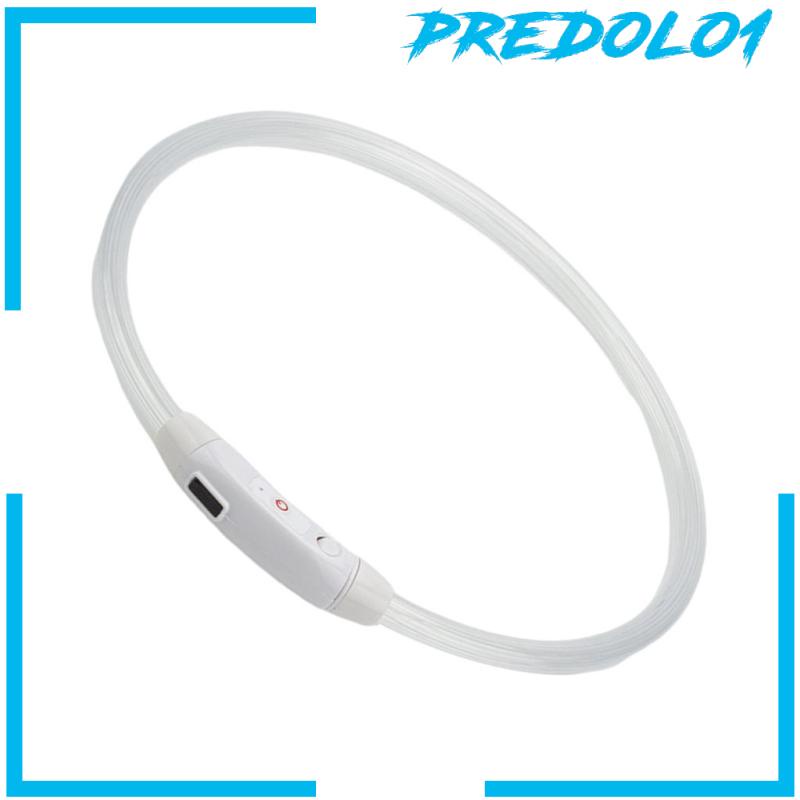 [PREDOLO1] USB Rechargeable LED Dog Pet Collar Flashing Luminous Safety Light Up