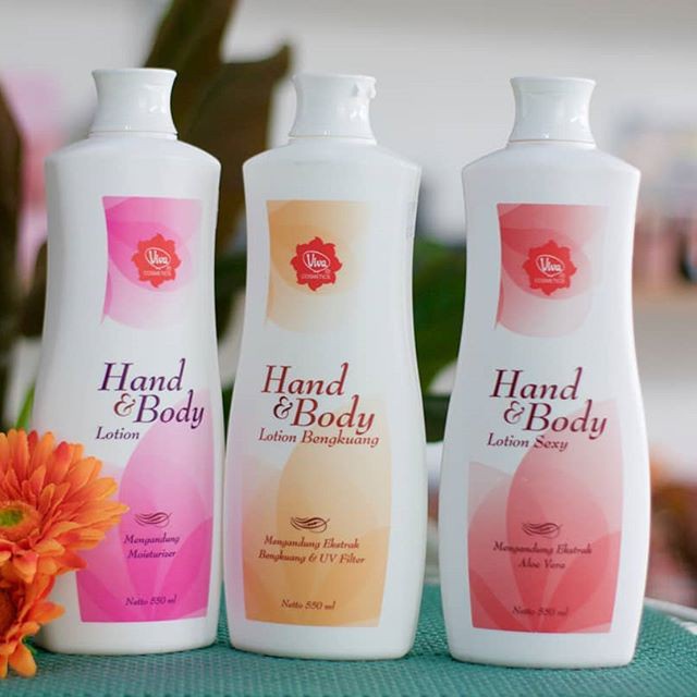 Viva Hand Body Lotion 550 ml (BESAR) HBL Standard Original Sexy Bengkuang Halal BPOM (VC)